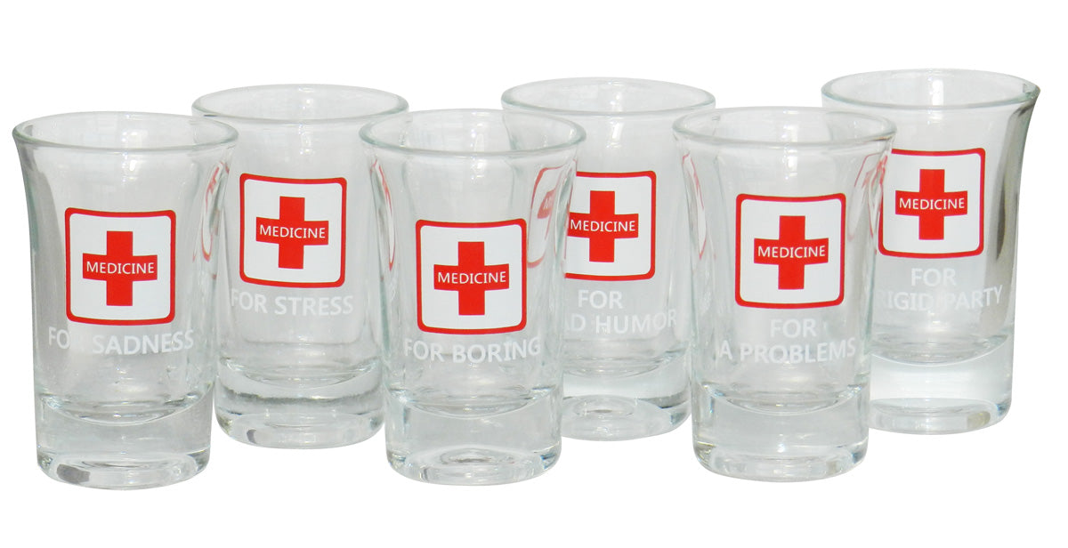 Set 6 chupitos Medicina