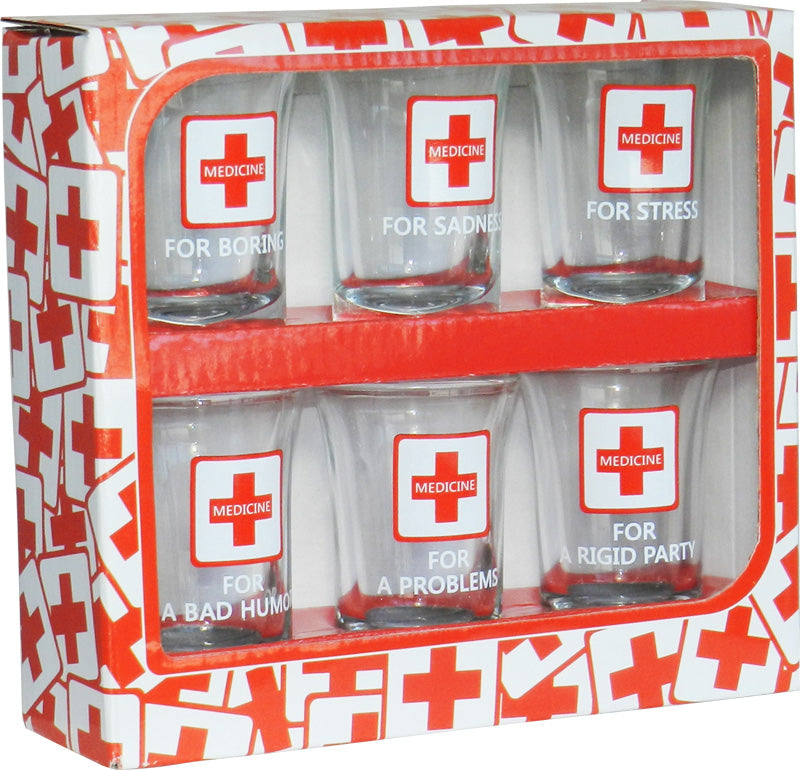 Set 6 chupitos Medicina