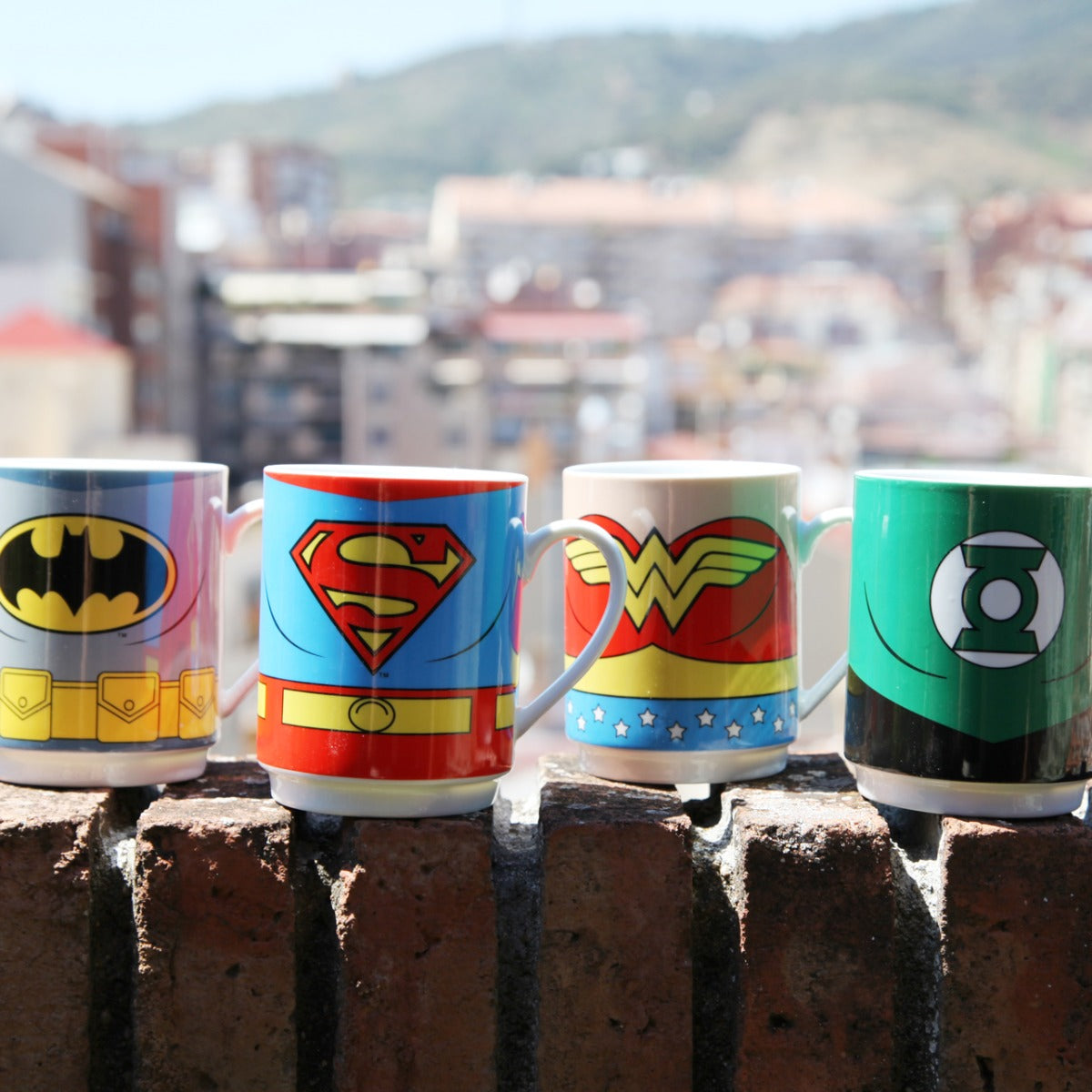 Set 4 tazas Liga de la Justicia