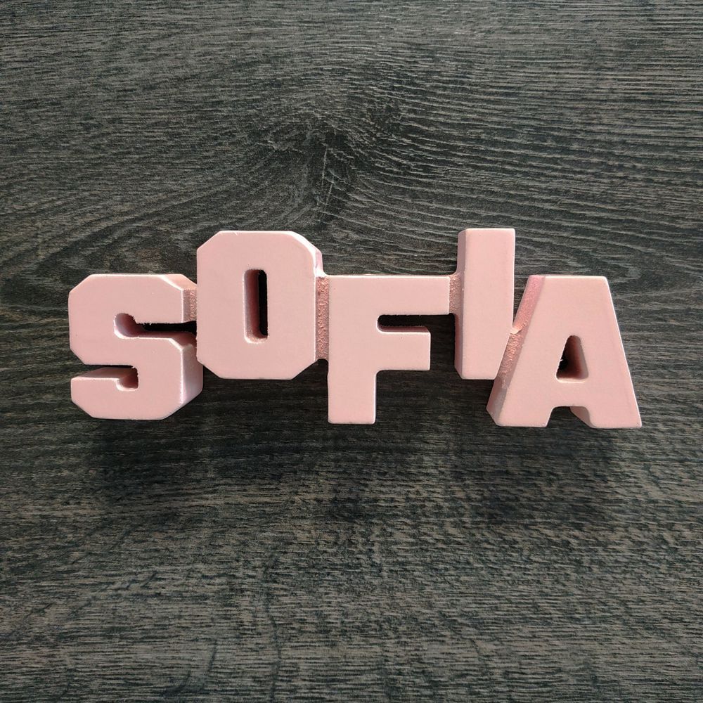 Nombres de chica para decorar de madera MDF