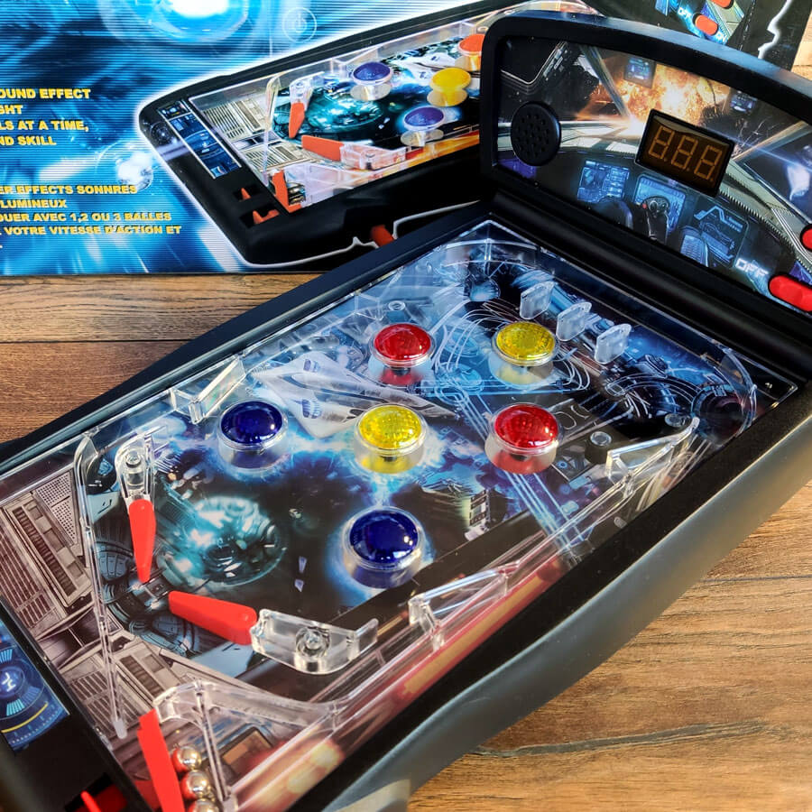 Galaxy retro Pinball de sobremesa con contador electrónico