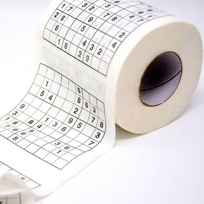 Papel higiénico WC Sudoku