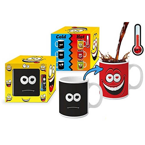 Tazas Happy Face, sensibles al calor