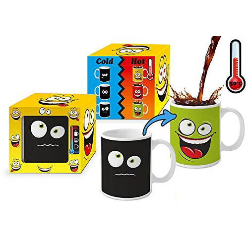 Tazas Happy Face, sensibles al calor