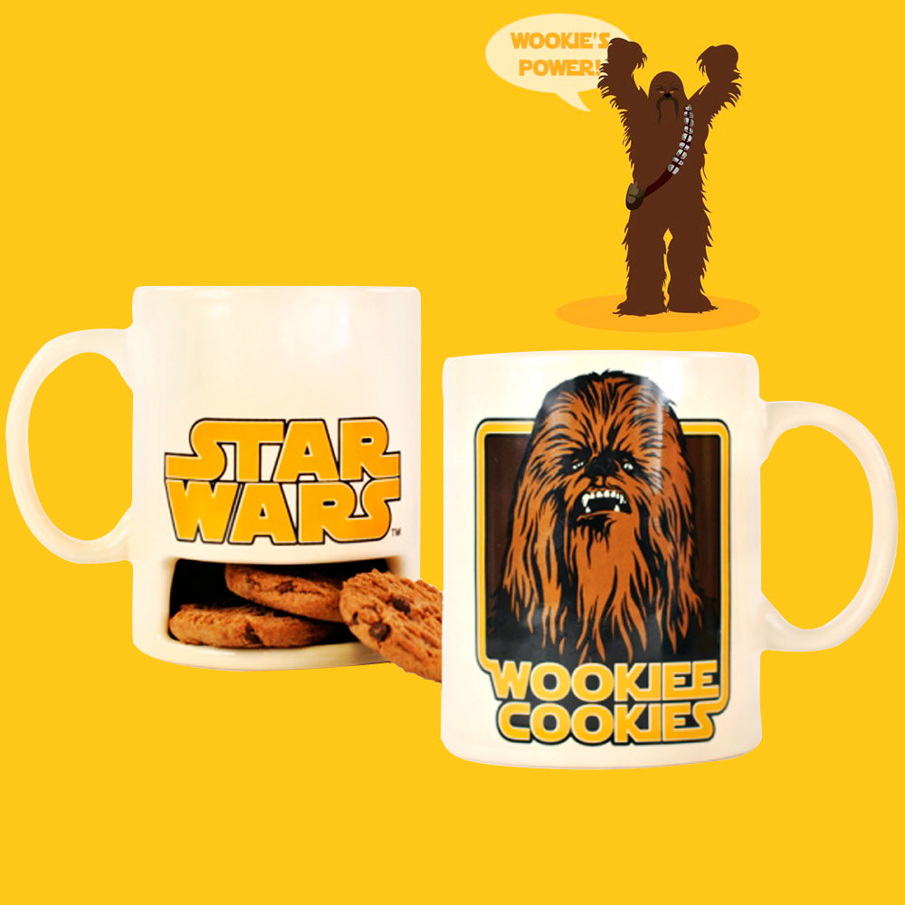 Taza Chewaka con soporte para galletas: Star Wars