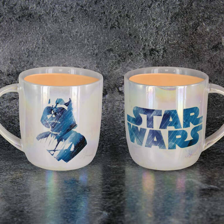 Taza artística Darth Vader (iridiscente)