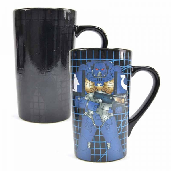 Taza latte Warhammer Space Marine termosensible