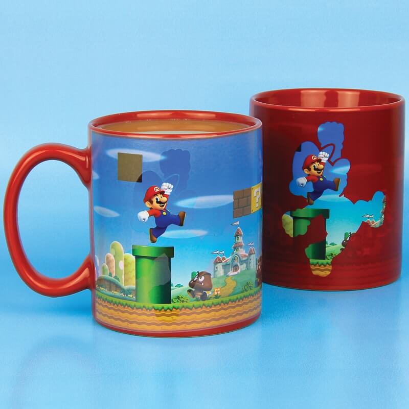 Taza Super Mario 3D sensible al calor