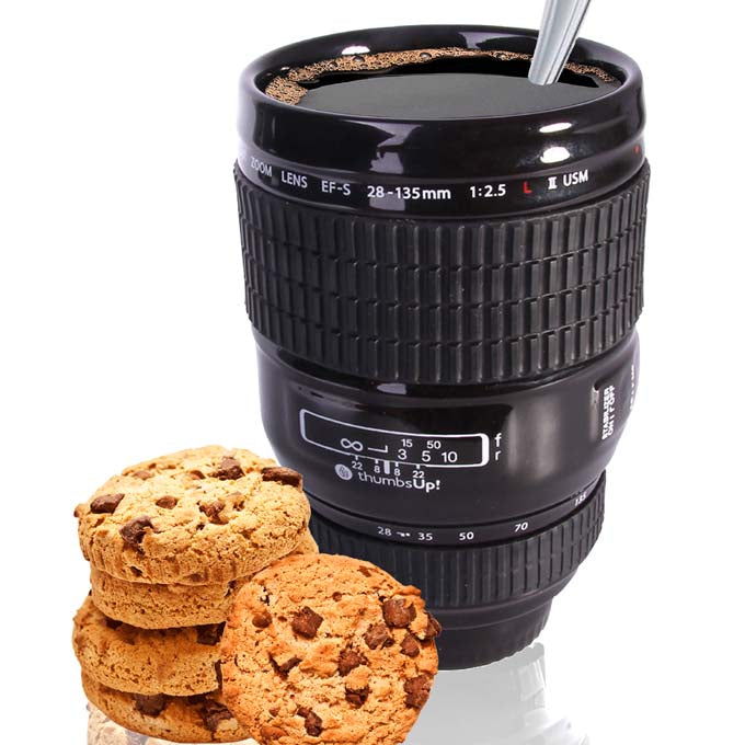 Taza Objetivo de Cámara, de cerámica