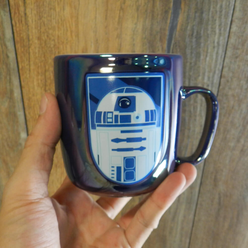 Taza R2-D2 azul metalizada, Star Wars