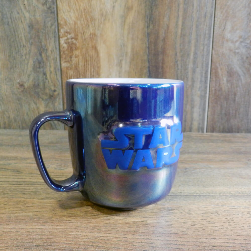 Taza R2-D2 azul metalizada