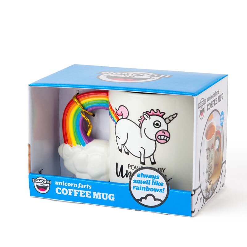 Taza Unicornio Arcoíris powered by unicorn farts