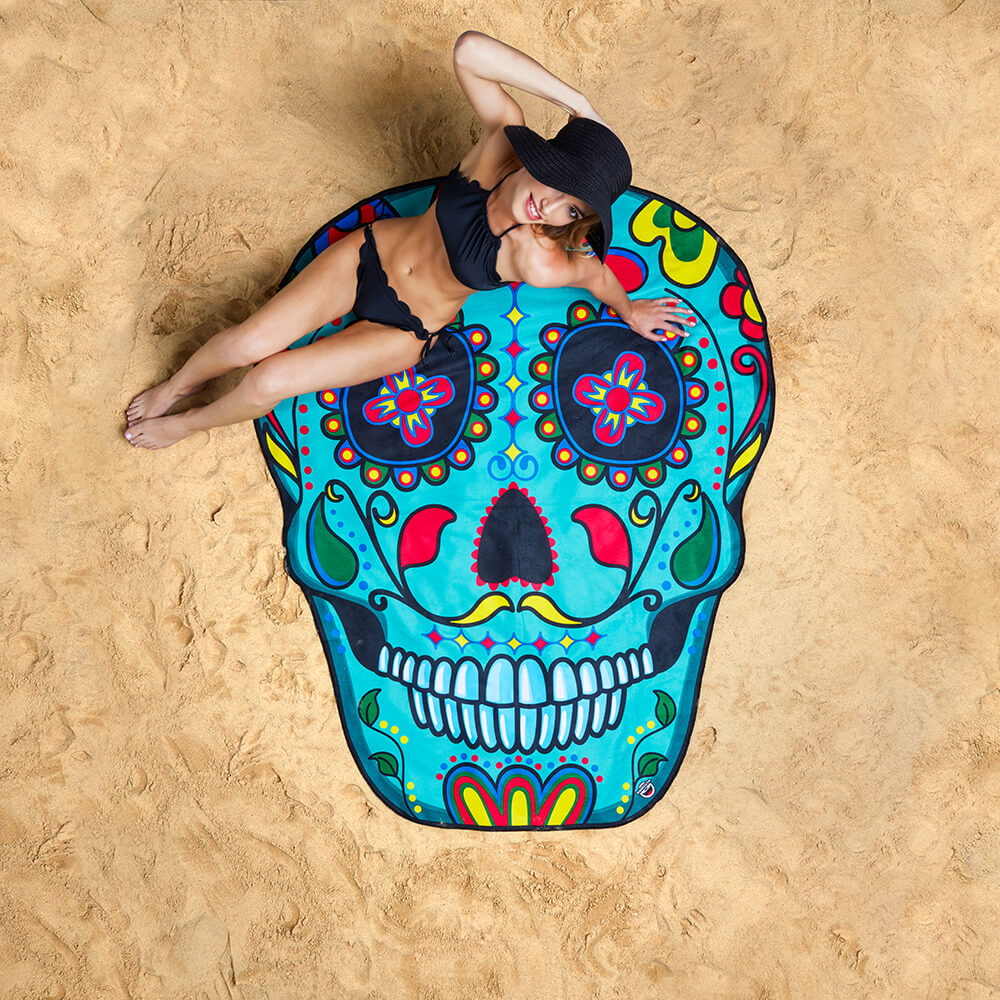 Toalla Calavera Mexicana gigante