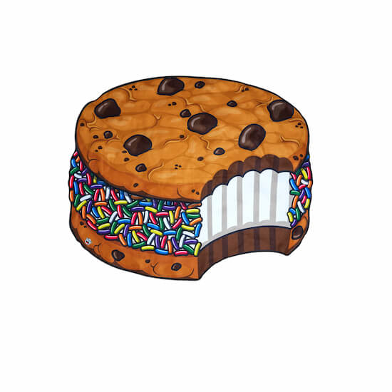 Toalla gigante Cookie de Crema
