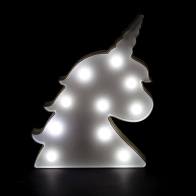 Lámpara Cabeza Unicornio Joven