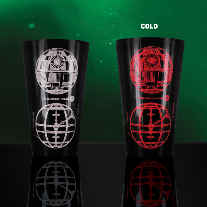 Vaso Darth Vader cambia de color frontal