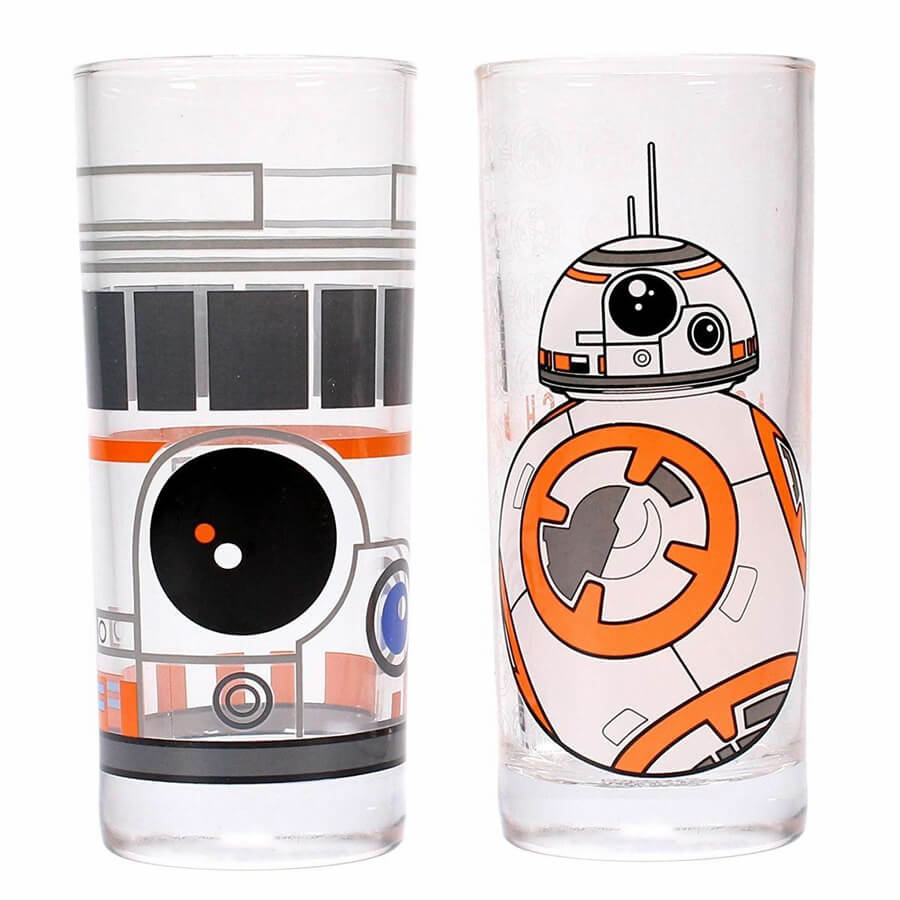 Set de dos vasos Droide BB-8 de Star Wars
