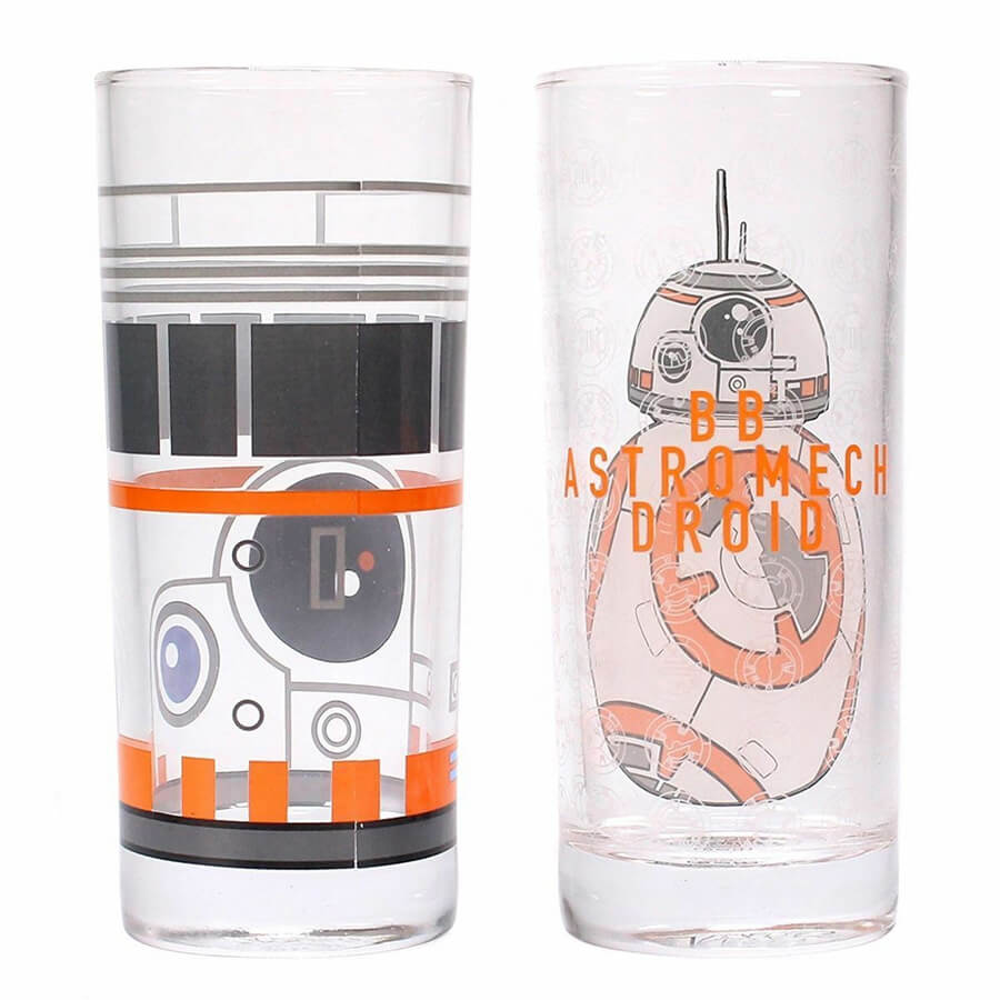 Set de dos vasos Droide BB-8 de Star Wars