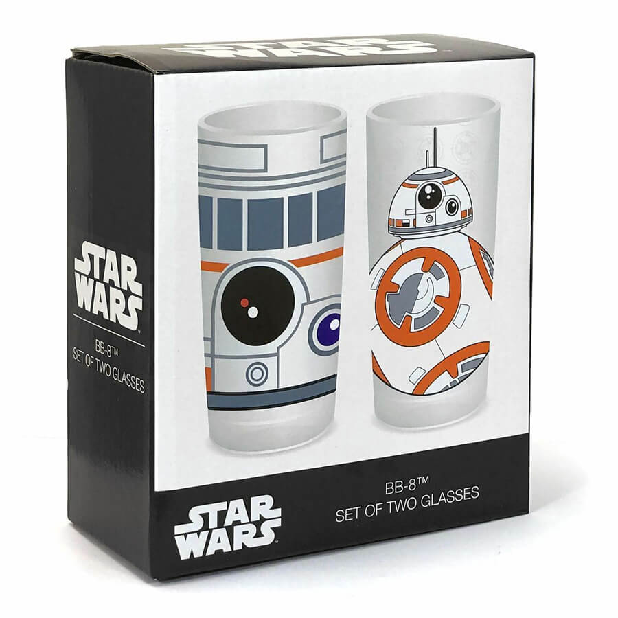 Set de dos vasos Droide BB-8 de Star Wars