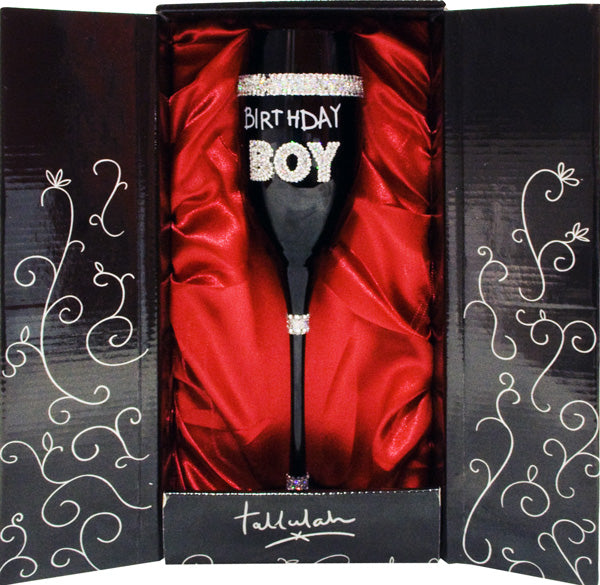 Copa de Champagne negra BIRTHDAY BOY