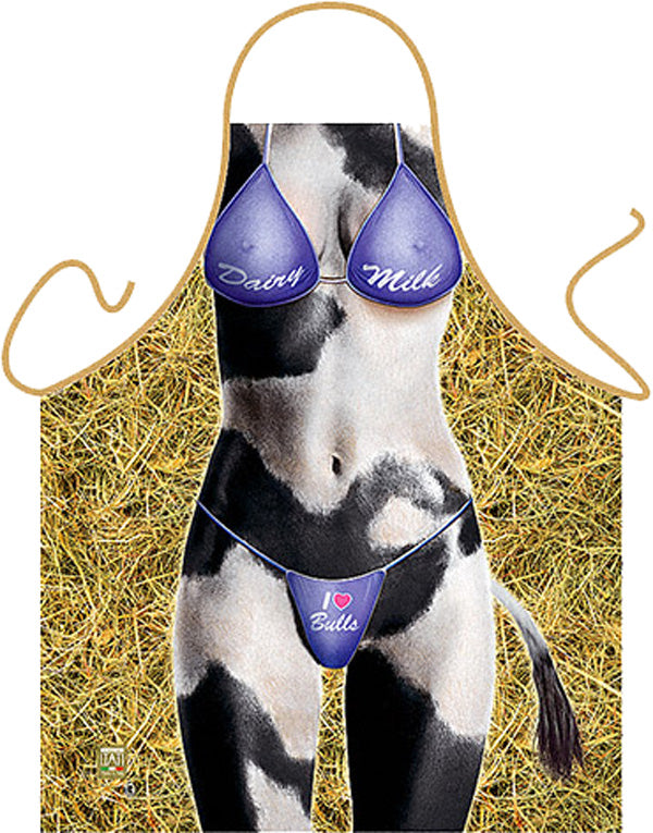 DELANTAL SEXY MUJER VACA