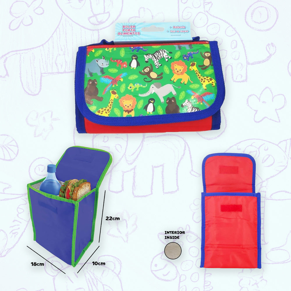 Bolsa térmica infantil porta alimentos Animales