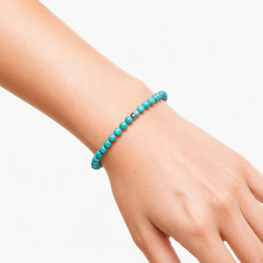 Pulsera de piedra natural Turquesa y metal