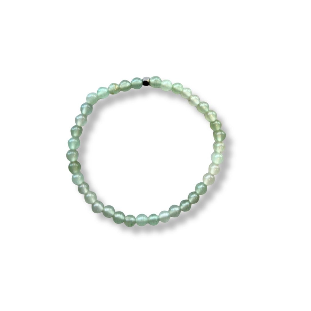 Pulsera de piedra natural Aventurina y metal