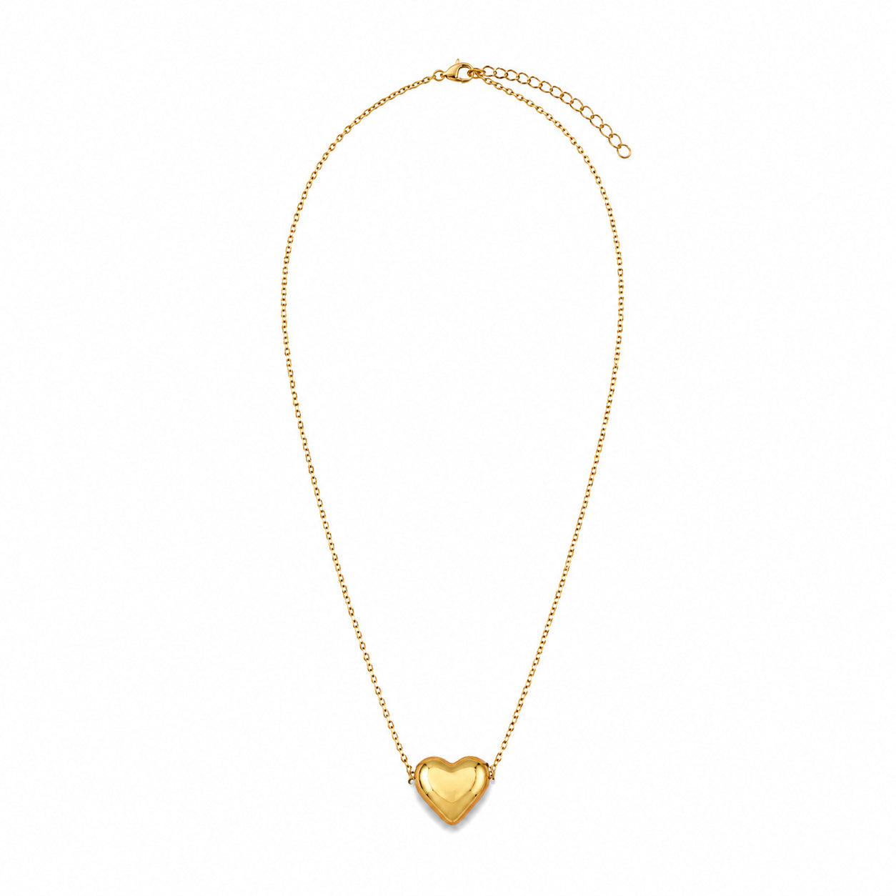 Collar Initially Yours para Mujer Bañado en Oro 18K con Colgante Corazón, Varios Diseños