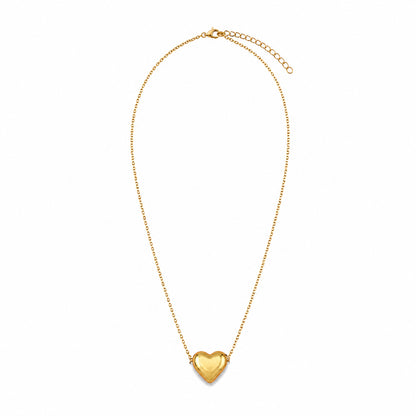 Collar Initially Yours para Mujer Bañado en Oro 18K con Colgante Corazón, Varios Diseños