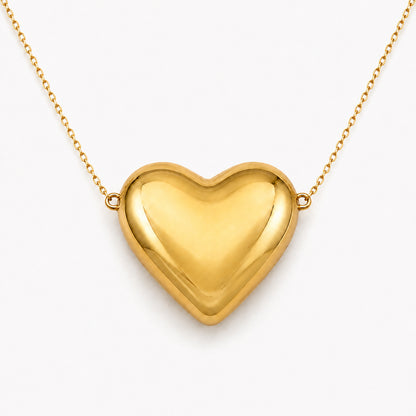 Collar Initially Yours para Mujer Bañado en Oro 18K con Colgante Corazón, Varios Diseños