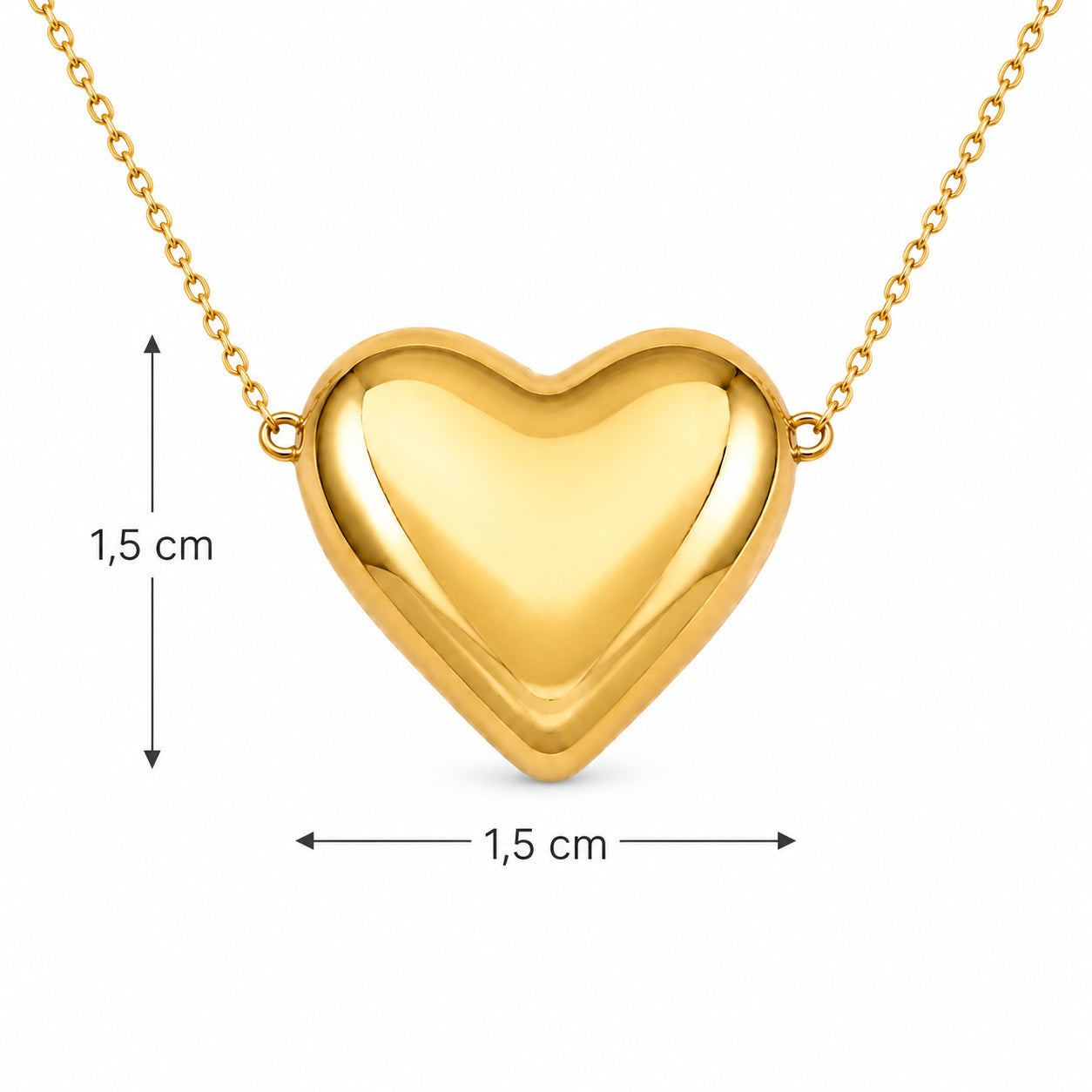 Collar Initially Yours para Mujer Bañado en Oro 18K con Colgante Corazón, Varios Diseños