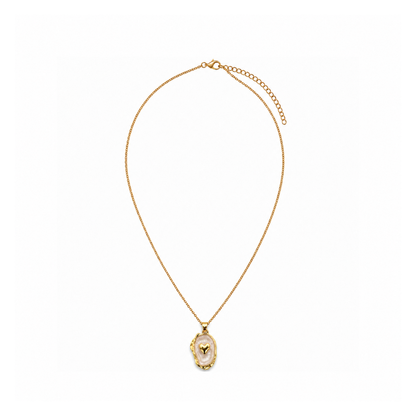 Collar Initially Yours para Mujer Bañado en Oro 18K con Colgante Corazón, Varios Diseños