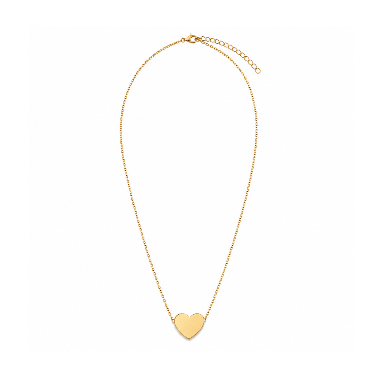 Collar Initially Yours para Mujer Bañado en Oro 18K con Colgante Corazón, Varios Diseños