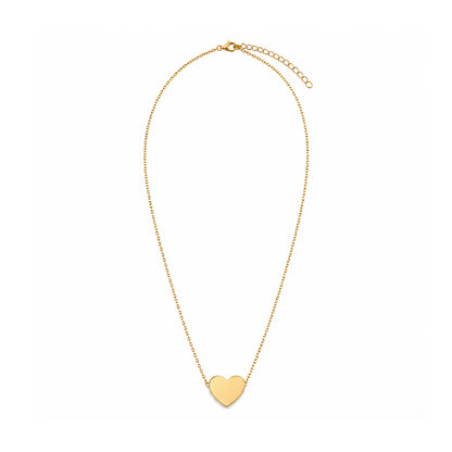 Collar Initially Yours para Mujer Bañado en Oro 18K con Colgante Corazón, Varios Diseños