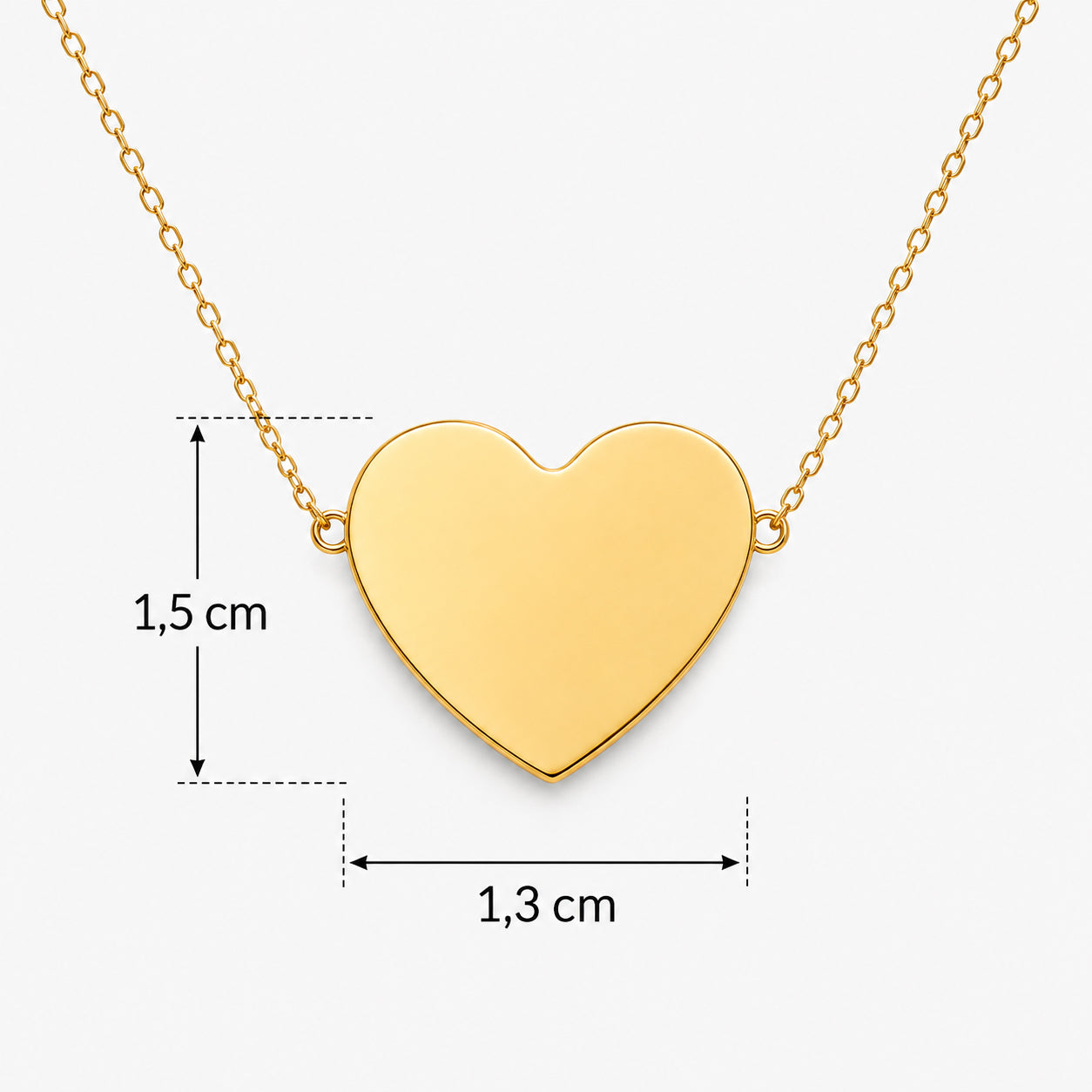 Collar Initially Yours para Mujer Bañado en Oro 18K con Colgante Corazón, Varios Diseños