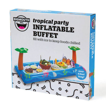 Buffet hinchable para fiesta tropical