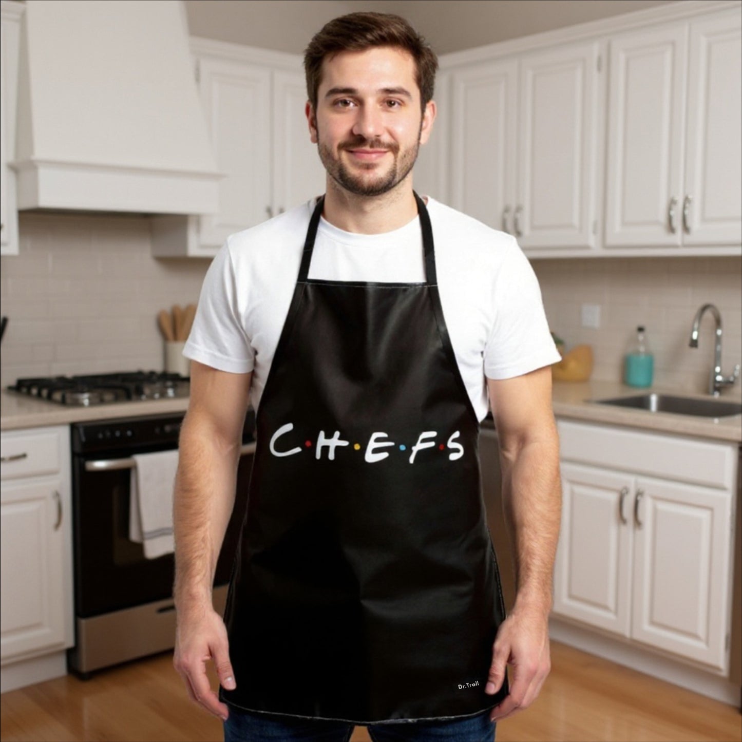 Delantal fan Art CHEFS, para fans de Friends