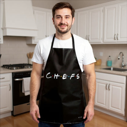 Delantal fan Art CHEFS, para fans de Friends