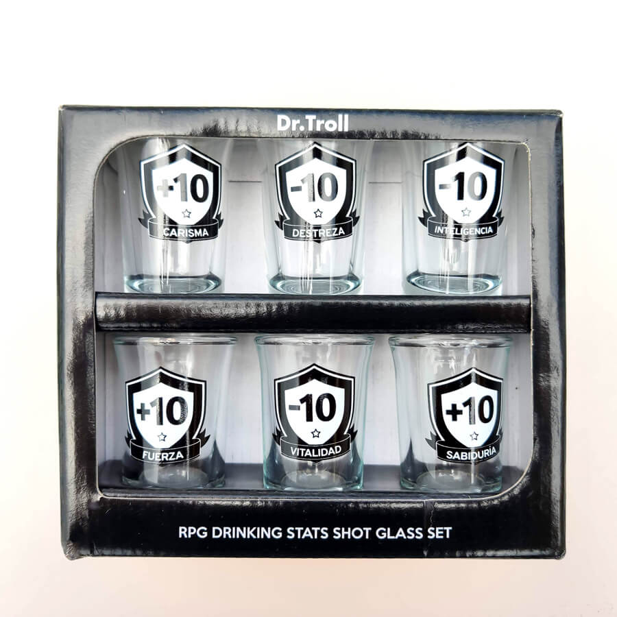 Set 6 Chupitos estadísticas Rol