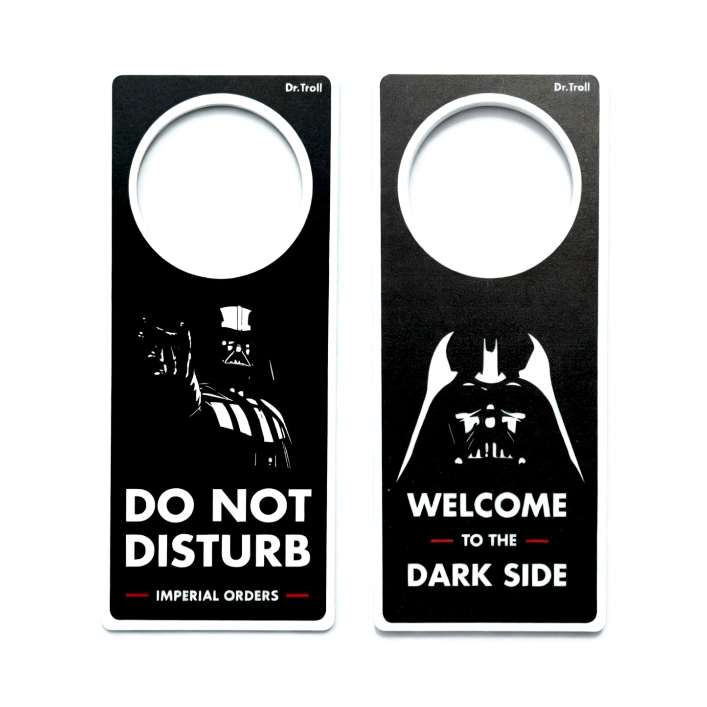 POMING Cartel de NO Molestar para Puertas Do Not Disturb - Welcome to the Dark Side