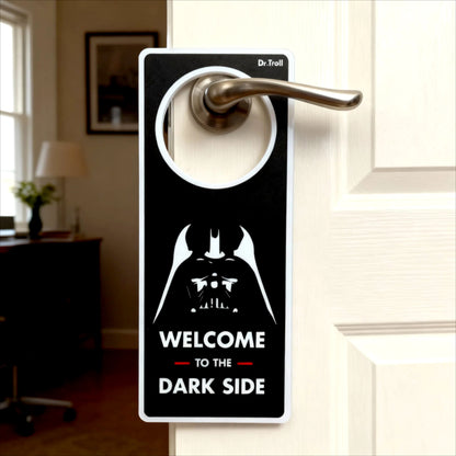 POMING Cartel de NO Molestar para Puertas Do Not Disturb - Welcome to the Dark Side