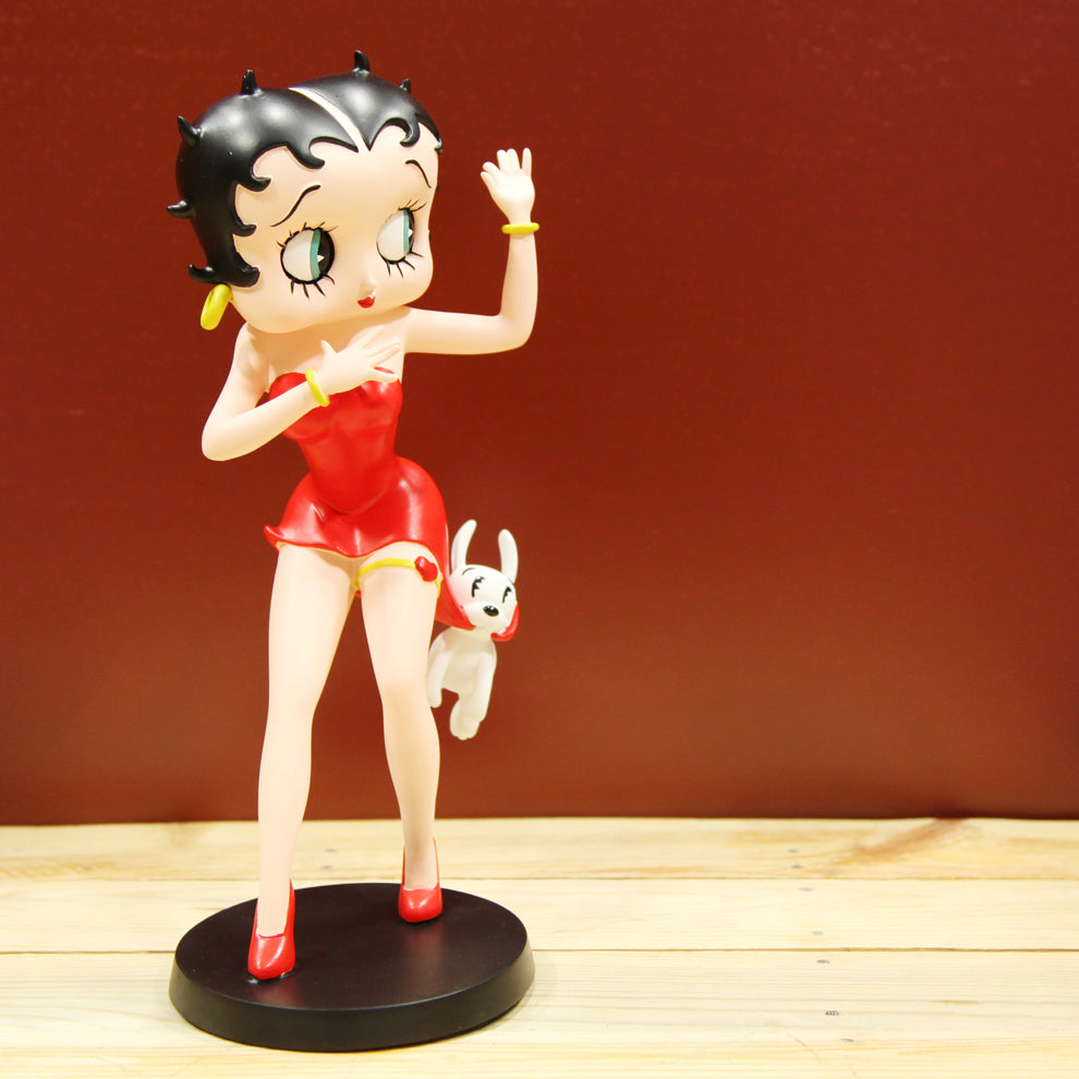 Figura Betty Boop paseando perrito - Wakabanga