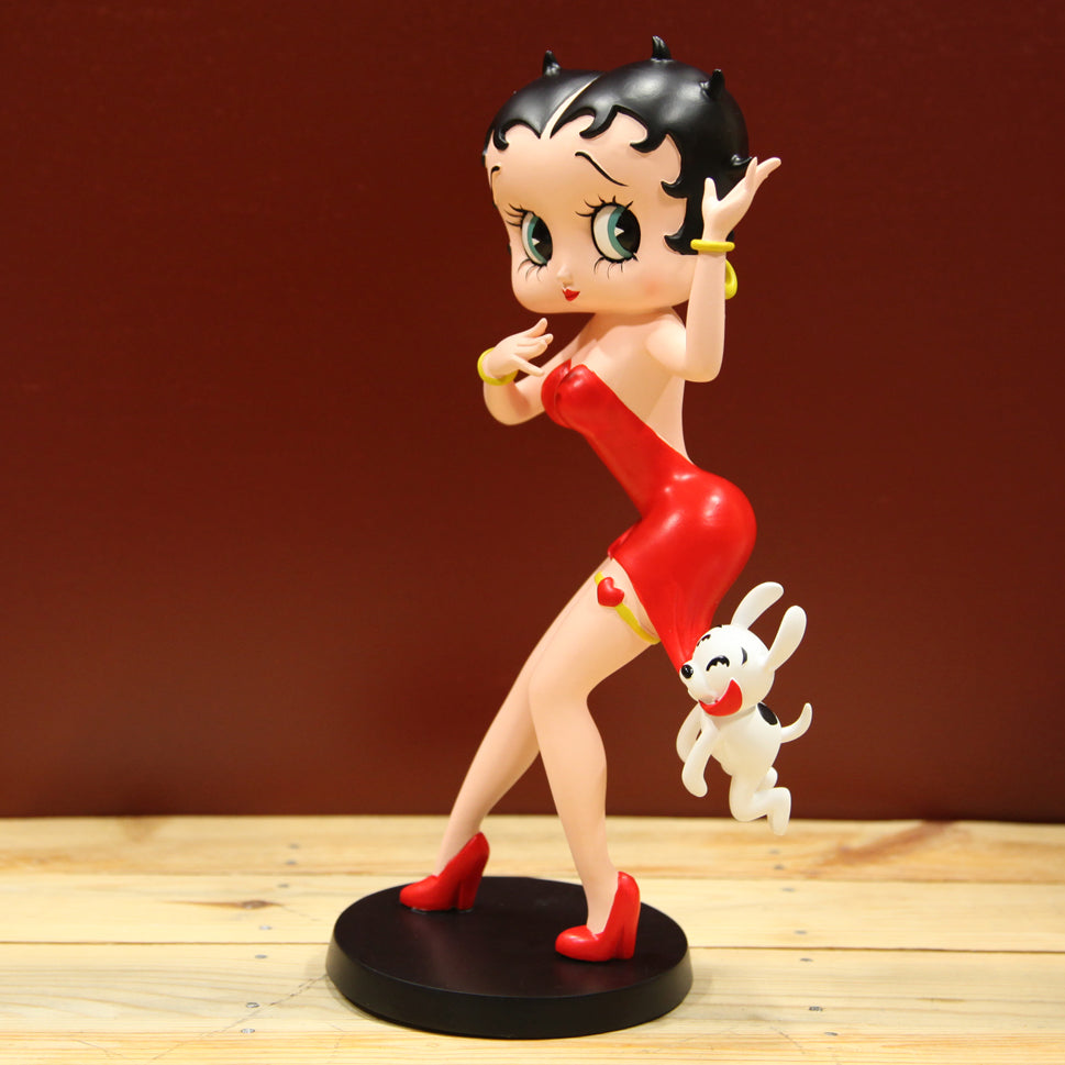 Figura Betty Boop paseando perrito - Wakabanga