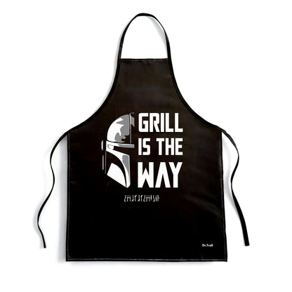 Delantal fan Art Grill is The WAY, para fans de Mandalorian y Star Wars