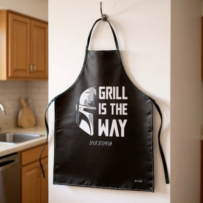 Delantal fan Art Grill is The WAY, para fans de Mandalorian y Star Wars