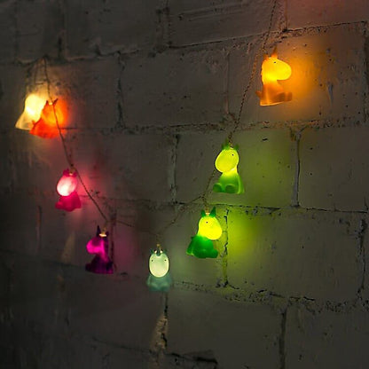Guirnalda con luces Unicornios de colores