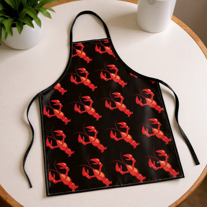 Delantal Lobster, delantal con patrón de langostas