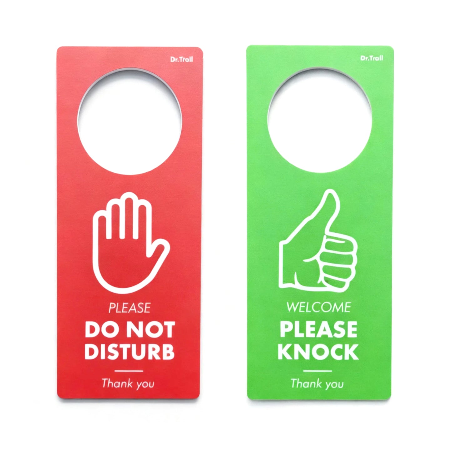 POMING Cartel de NO Molestar para Puertas - Please Do Not Disturb - Please Knock