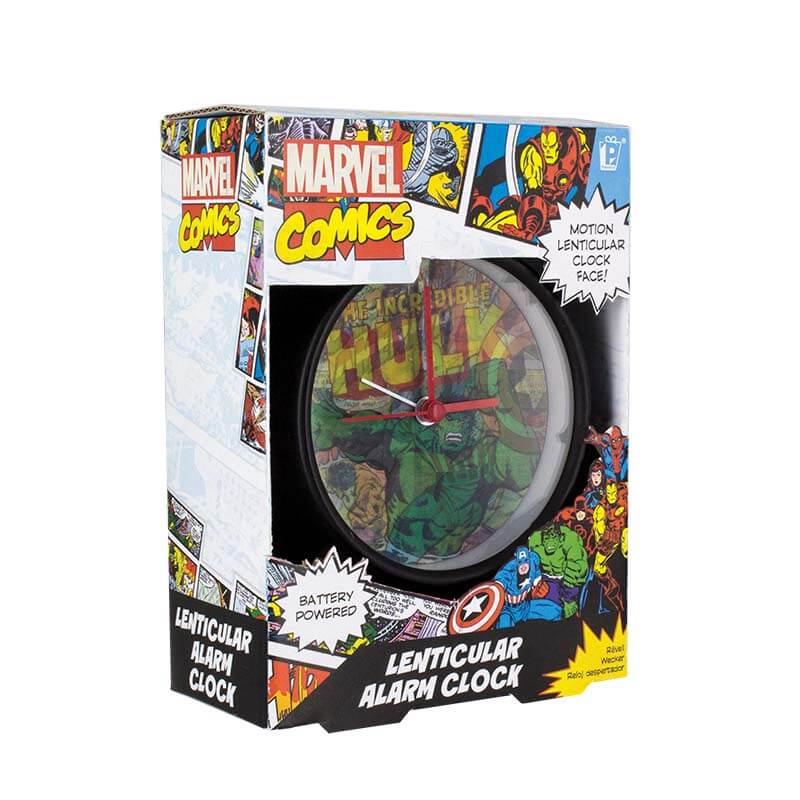 Reloj despertador lenticular Marvel Comics